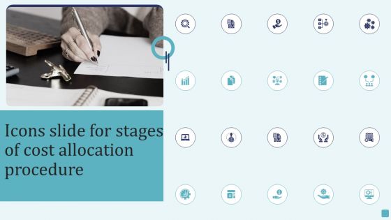 Icons Slide For Stages Of Cost Allocation Procedure Sample PDF