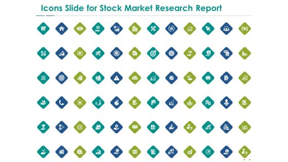 Icons Slide For Stock Market Research Report Ppt PowerPoint Presentation Infographics Guide PDF