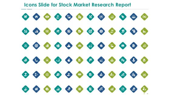 Icons Slide For Stock Market Research Report Ppt PowerPoint Presentation Infographics Guide PDF