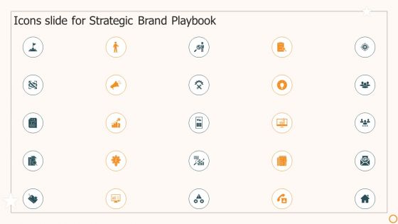 Icons Slide For Strategic Brand Playbook Mockup PDF