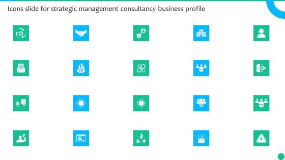 Icons Slide For Strategic Management Consultancy Business Profile Portrait PDF