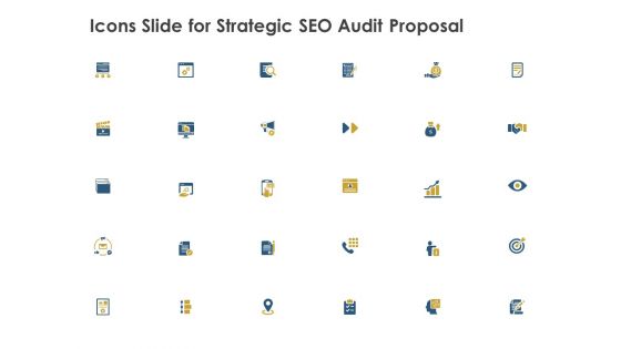 Icons Slide For Strategic SEO Audit Proposal Template PDF