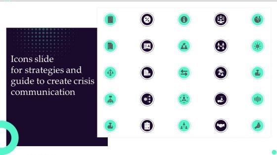 Icons Slide For Strategies And Guide To Create Crisis Communication Introduction PDF