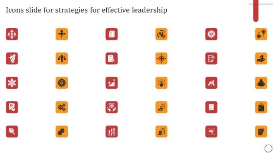 Icons Slide For Strategies For Effective Leadership Inspiration PDF