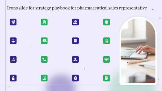 Icons Slide For Strategy Playbook For Pharmaceutical Sales Representative Inspiration PDF