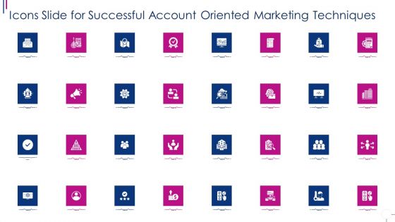 Icons Slide For Successful Account Oriented Marketing Techniques Introduction PDF