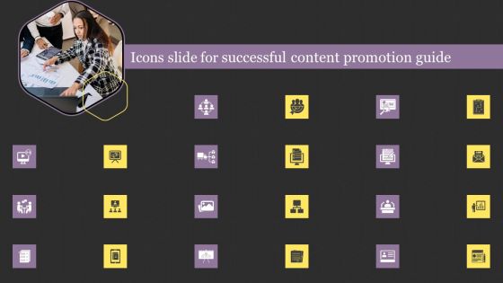Icons Slide For Successful Content Promotion Guide Professional PDF