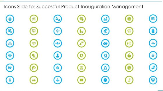 Icons Slide For Successful Product Inauguration Management Guidelines PDF