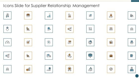 Icons Slide For Supplier Relationship Management Themes PDF Icons Slide For Supplier Relationship Management Themes PDF