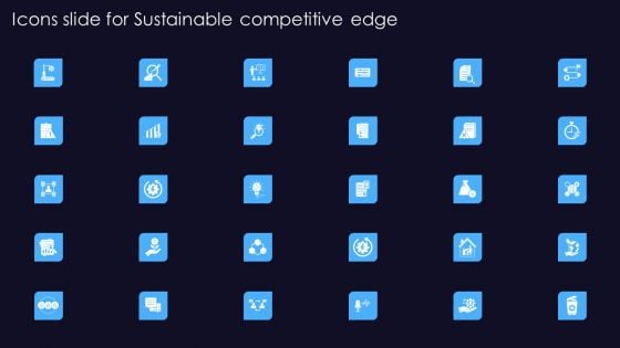 Icons Slide For Sustainable Competitive Edge Download PDF