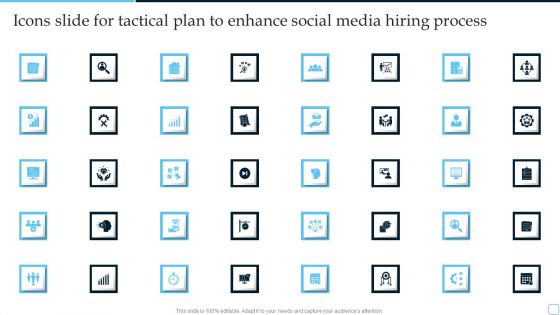 Icons Slide For Tactical Plan To Enhance Social Media Hiring Process Microsoft PDF