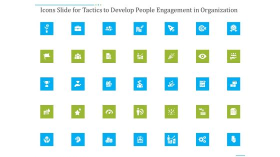 Icons Slide For Tactics To Develop People Engagement In Organization Slides PDF