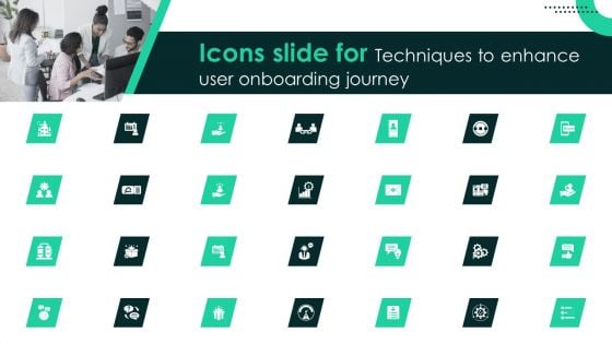 Icons Slide For Techniques To Enhance User Onboarding Journey Template PDF