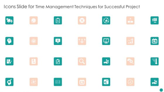 Icons Slide For Time Management Techniques For Successful Project Professional PDF