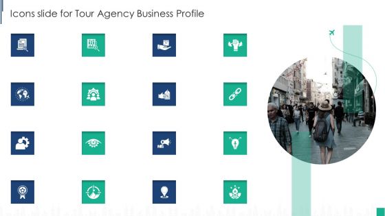 Icons Slide For Tour Agency Business Profile Information PDF