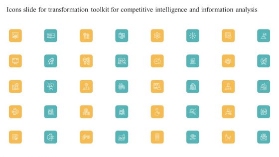 Icons Slide For Transformation Toolkit For Competitive Intelligence And Information Analysis Infographics PDF