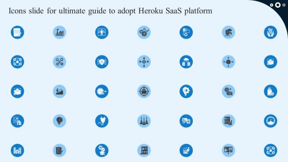 Icons Slide For Ultimate Guide To Adopt Heroku Saas Platform Guidelines PDF