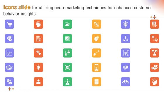 Icons Slide For Utilizing Neuromarketing Techniques For Enhanced Customer Behavior Structure PDF