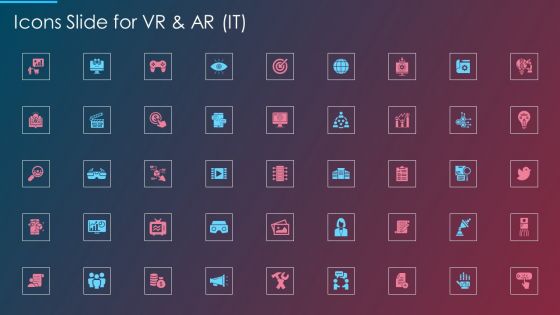 Icons Slide For VR And AR IT Ppt Layouts Model PDF
