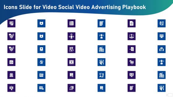 Icons Slide For Video Social Video Advertising Playbook Ppt Model Guide PDF