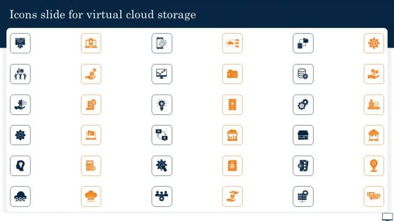 Icons Slide For Virtual Cloud Storage Ppt PowerPoint Presentation Diagram Graph Charts PDF