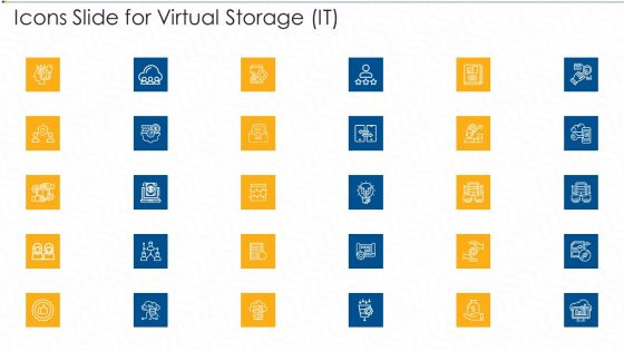 Icons Slide For Virtual Storage It Ppt Infographics Deck PDF