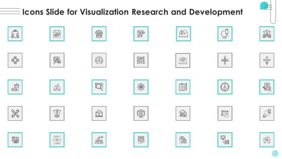 Icons Slide For Visualization Research And Development Ppt Ideas Outfit PDF