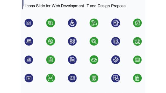 Icons Slide For Web Development It And Design Proposal Ppt Slides Portrait PDF