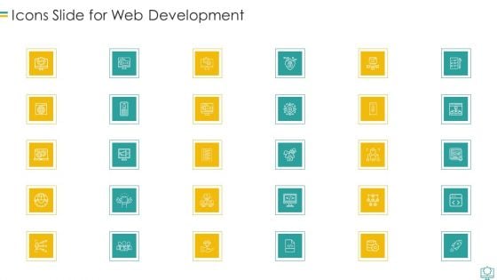 Icons Slide For Web Development Microsoft PDF