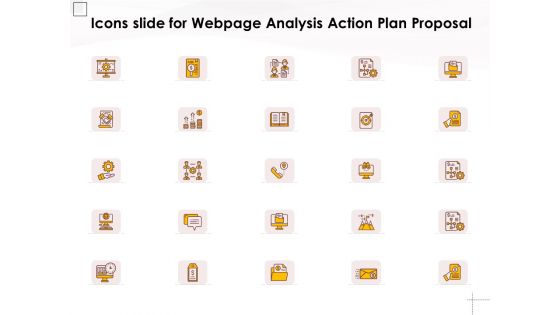 Icons Slide For Webpage Analysis Action Plan Proposal Ppt PowerPoint Presentation Professional Images PDF