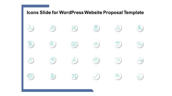 Icons Slide For Wordpress Website Proposal Template Ppt PowerPoint Presentation Styles Deck