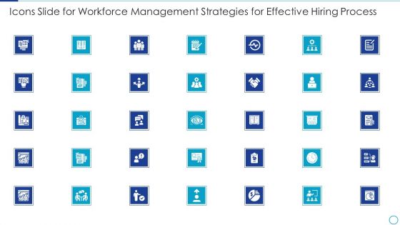 Icons Slide For Workforce Management Strategies For Effective Hiring Process Download PDF