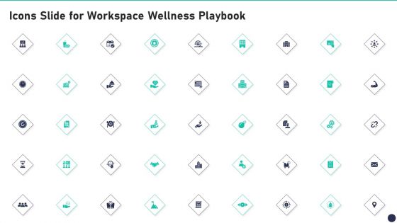 Icons Slide For Workspace Wellness Playbook Graphics PDF