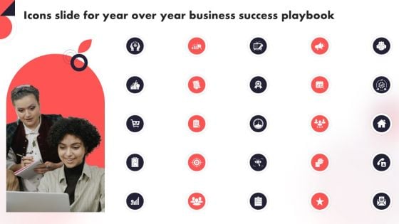 Icons Slide For Year Over Year Business Success Playbook Year Over Year Business Success Playbook Guidelines PDF