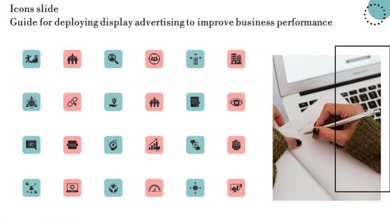 Icons Slide Guide For Deploying Display Advertising To Improve Business Performance Diagrams PDF