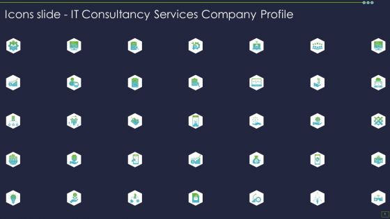 Icons Slide IT Consultancy Services Company Profile Demonstration PDF