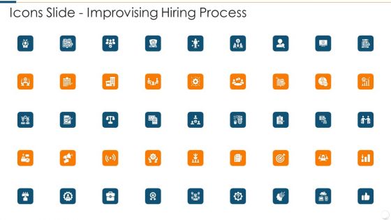 Icons Slide Improvising Hiring Process Guidelines PDF