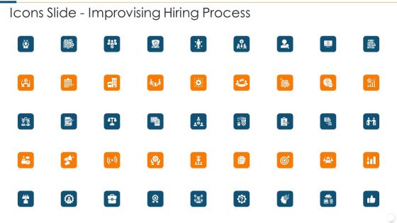 Icons Slide Improvising Hiring Process Guidelines PDF