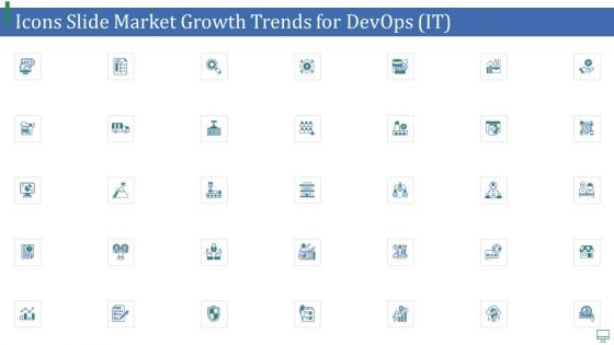 Icons Slide Market Growth Trends For Devops IT Inspiration PDF