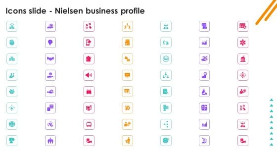 Icons Slide Nielsen Business Profile Ppt PowerPoint Presentation File Slides PDF