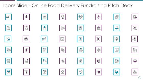 Icons Slide Online Food Delivery Fundraising Pitch Deck Ppt Icon Outline PDF