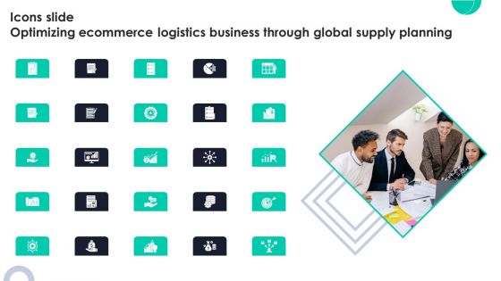 Icons Slide Optimizing Ecommerce Logistics Business Through Global Supply Planning Template PDF