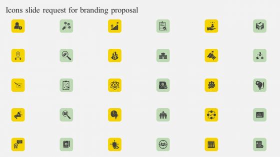 Icons Slide Request For Branding Proposal Ppt Model File Formats PDF