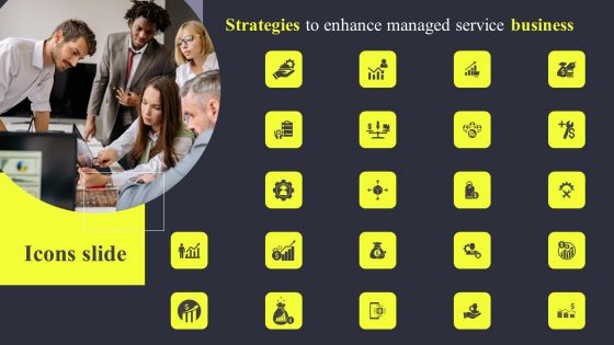 Icons Slide Strategies To Enhance Managed Service Business Themes PDF