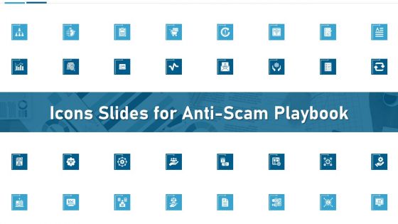 Icons Slides For Anti Scam Playbook Information PDF