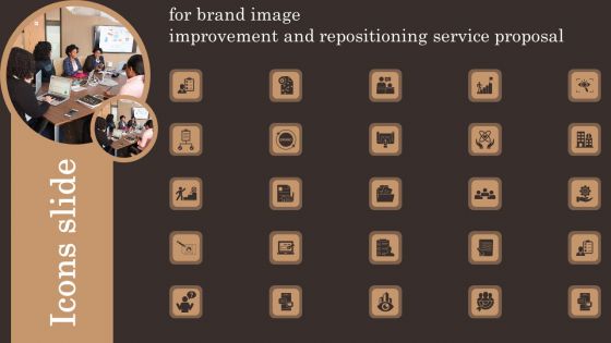 Icons Slides For Brand Image Improvement And Repositioning Service Proposal Diagrams PDF