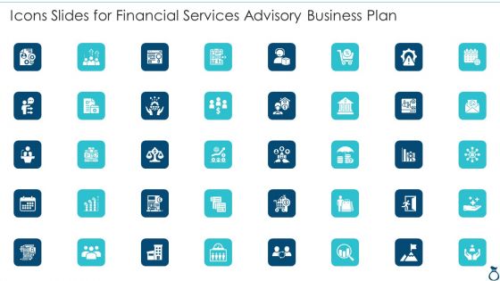 Icons Slides For Financial Services Advisory Business Plan Template PDF