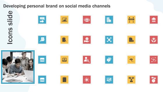 Icons slide Developing Personal Brand On Social Media Channels Slides PDF