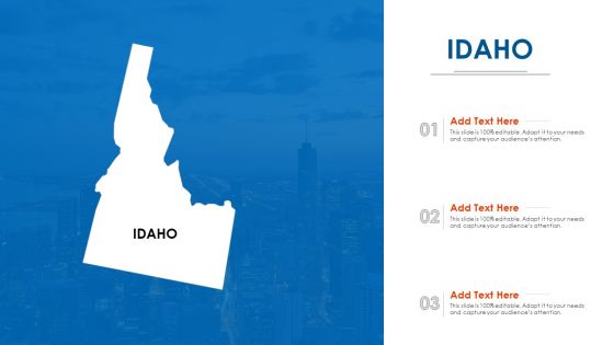 Idaho PowerPoint Presentation Ppt Template PDF