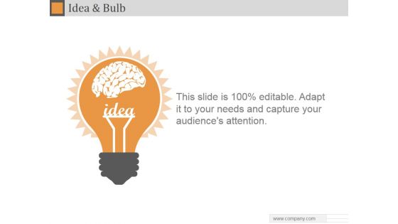 Idea And Bulb Ppt PowerPoint Presentation Guidelines